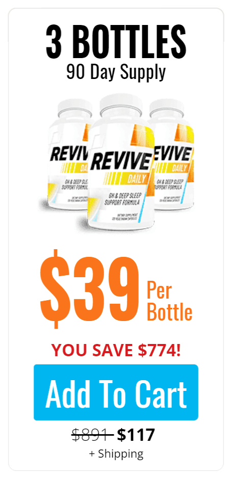 Revive Daily 3 bottle Price